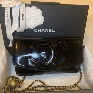 Chanel Patent Leather Double Flap Bag